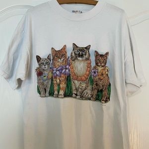 Vintage Prints of Tails Cat Shirt